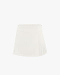 Half Pleated Skirt - White