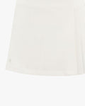 Half Pleated Skirt - White
