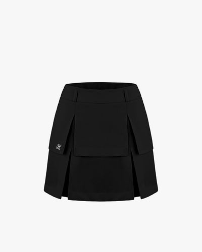 High waisted layer skirt - Black