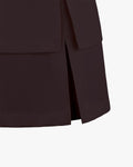 High waisted layer skirt - Burgundy