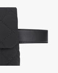 Quilted fanny pack belt - Black