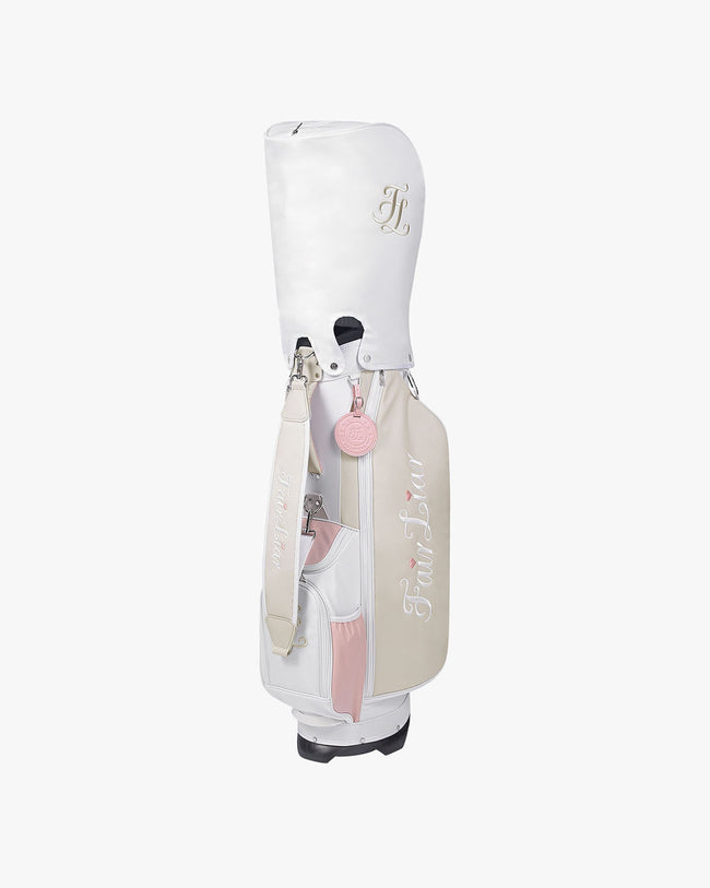 Lightweight stand caddy bag - White