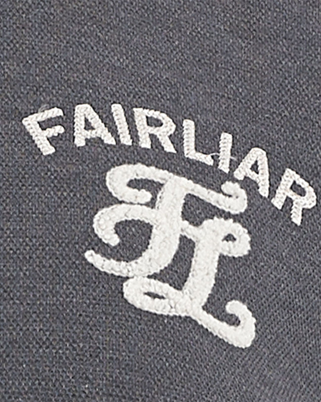 Color Collared Logo Sweatshirt - Grey