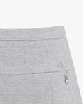 High-Waist A-line Fleece Skirt - Grey