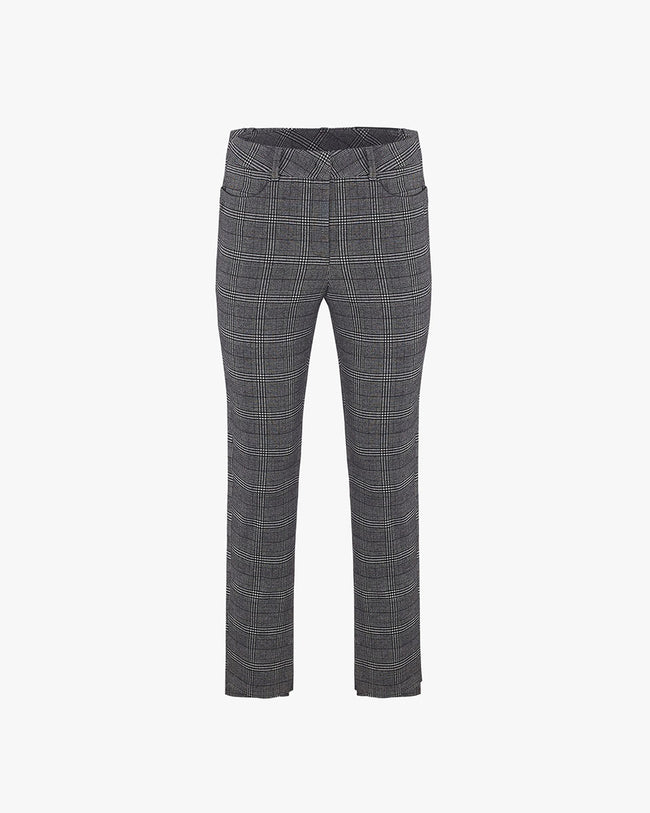 Copy of Cropped Slim Fit Fleece Pants  - Check