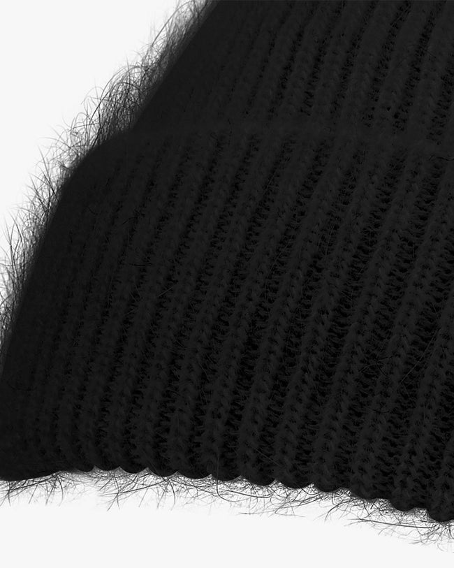Pearl Knit Beanie - Black