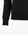 Detachable Scarf Cashmere windbreak knit -Black