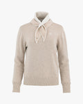 Detachable Scarf Cashmere windbreak knit -Beige