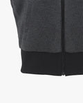 Two-Way Reversible Zip-up Vest - Black