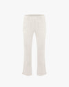 Boots Cut Fleece Pants - Cream