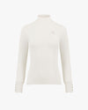Half neck logo shirt - Cream