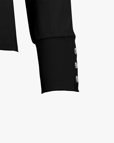 Half neck logo shirt - Black