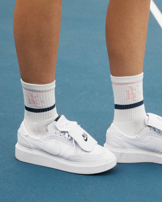 Club Stripe Socks (White)