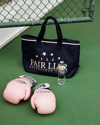 Star Canvas Tote Bag (Navy)