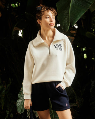 Club Quarter Zip Pullover (Ivory)