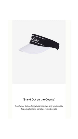 Logo Embroidered Visor (Black)