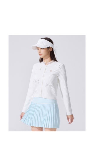 Shushu Ribbon Cardigan (Coral)