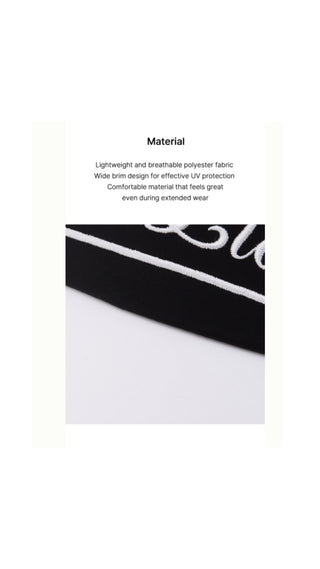 Logo Embroidered Visor (Black)