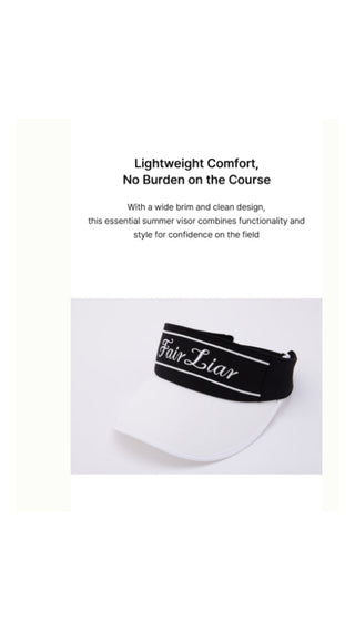 Logo Embroidered Visor (Black)