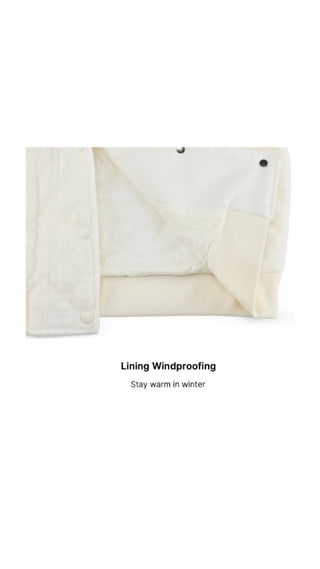 Tweed Quilted Jumper (Ivory)