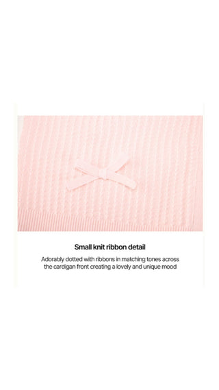 Shushu Ribbon Cardigan (Coral)
