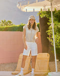 Pocket Capri Shorts - White