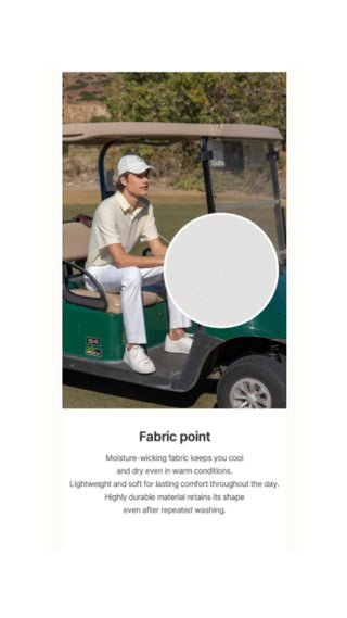 Men's Loose Fit Polo T Shirt (white)