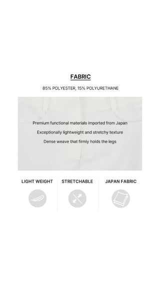 Lace Slit Bootscut Pants (White)