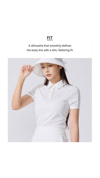 Lace Collar Puff Sleeve T-Shirt (Black)