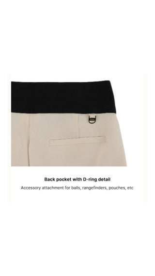 High-waisted Skinny Fit Pants (Beige)