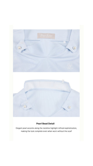 Botanical Scarf Set Sleeveless T Shirt (Blue)