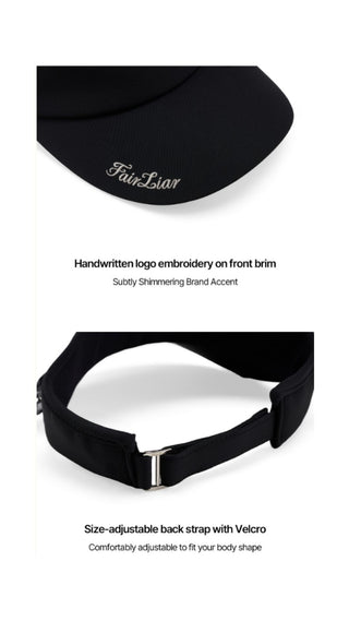 Pearl Ribbon Organza Visor (Black)