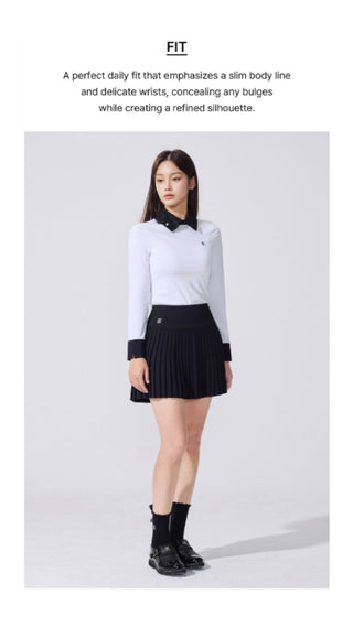 Ribbon Point Longsleeve T-shirt (Black)