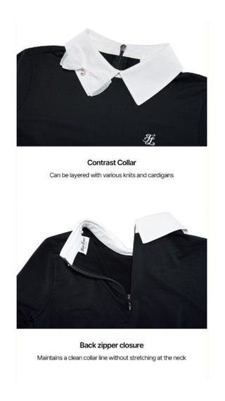 Ribbon Point Longsleeve T-shirt (Black)