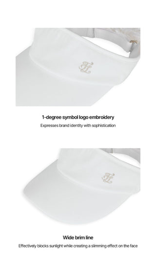 Lace Scarf Visor (White)