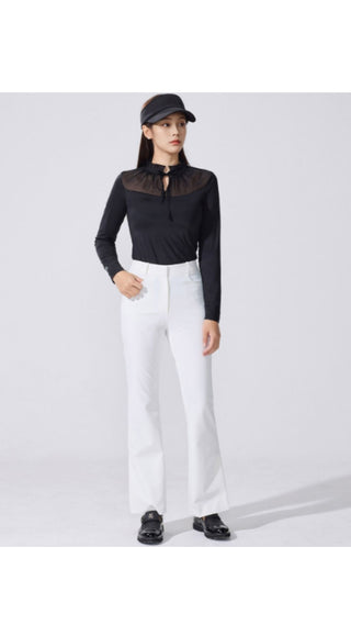 Lace Scarf Visor (Black)