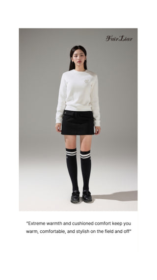 Cable Knee-socks (Charcoal Grey)