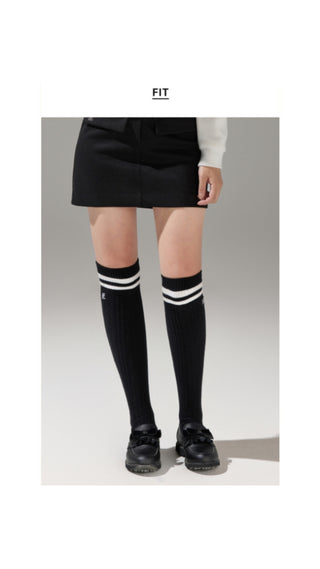 Cable Knee-socks (Charcoal Grey)