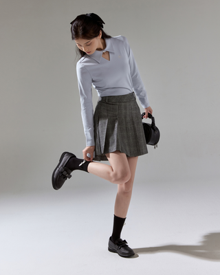 Frill Ribbon Golf Shoes - Black