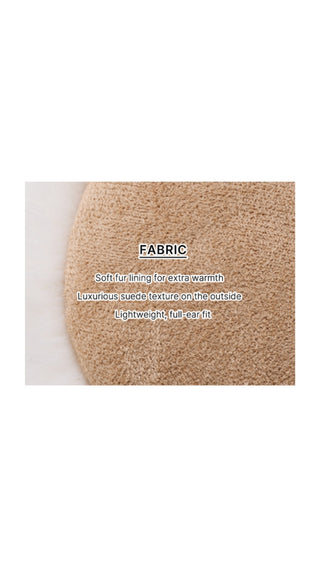 Suede Earmuff (Beige)