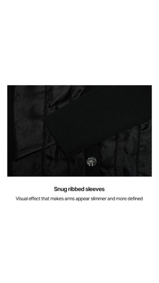 Organza V-neck cardigan (Black)