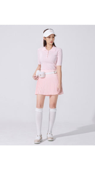 Tweed Twin Hip Bag (Coral)