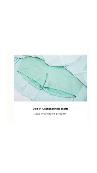 Fair Liar Performance Pleated Skirt (Mint)