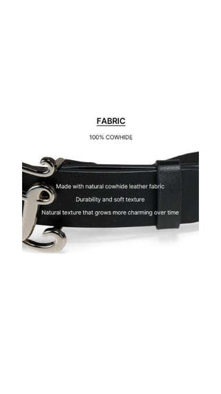 Symbol Leather Belt (Black)