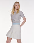 Heart symbol pocket skirt - White