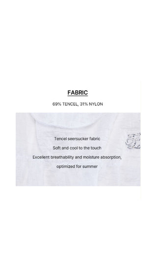 Seersucker 3D Mask (White)