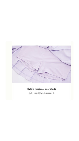Fair Liar Performance Pleated Skirt (Lavender)