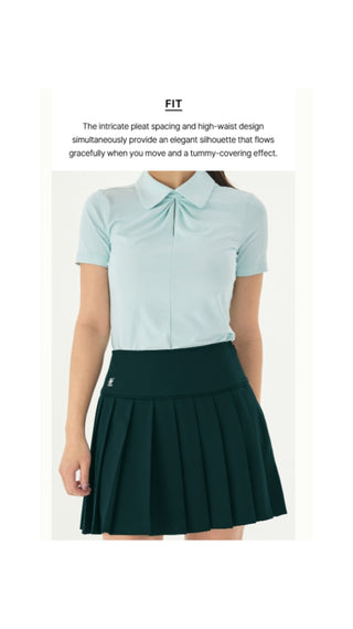 Fair Liar Performance Pleated Skirt (Green)