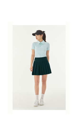 Fair Liar Performance Pleated Skirt (Green)