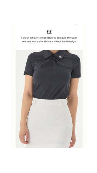 Back Band Hline Skirt (Grey)